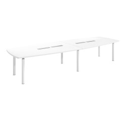 Modular meeting table with metal base Belem