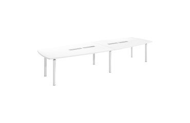 Modular meeting table with metal base Belem
