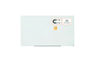 Pizarra Cristal blanco brillante Nobo 85” formato panorámico 
