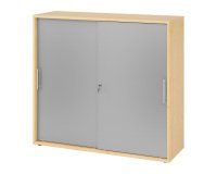 Maple body silver doors H 110 x W 120 x D 40 cm