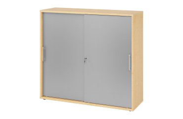 Maple body silver doors H 110 x W 120 x D 40 cm