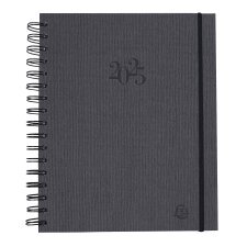 Agenda journalier Exacompta Planifié 22 S Rendez-vous - année 2025 - 18 x 22,5 cm gris