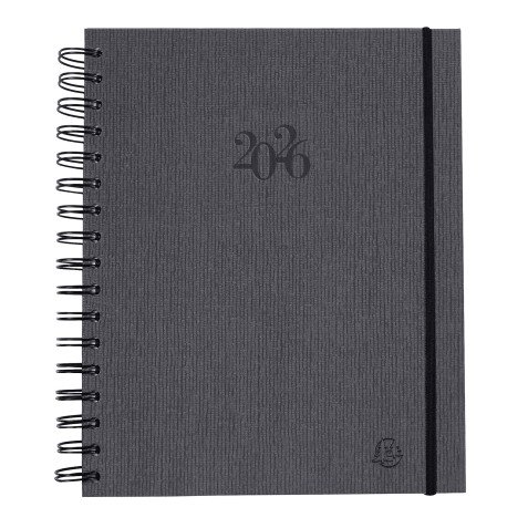 Agenda journalier Exacompta Planifié 22 S Rendez-vous - année 2025 - 18 x 22,5 cm gris