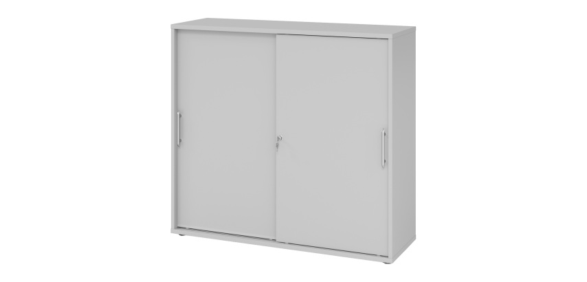 Corps gris portes gris H 110 x L 120 x P 40 cm