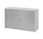 Corps gris portes argent H 74,8 x L 120 x P 40 cm