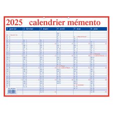 Calendrier Mémento Français 2025