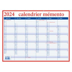 Calendrier Mémento Français 2025