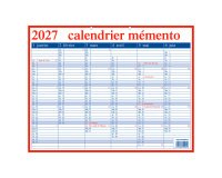 Aurora Memento calendar 2027 French