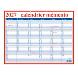 Calendrier Mémento Français 2027