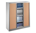 Armoires à rideaux monobloc H 136 x L 120 cm corps aluminium