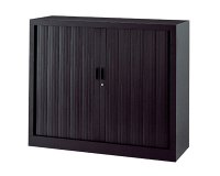 Schrank mit einteiligen Vorhängen Generic H 100 x B 120 cm anthrazit Korpus / anthrazit Vorhänge