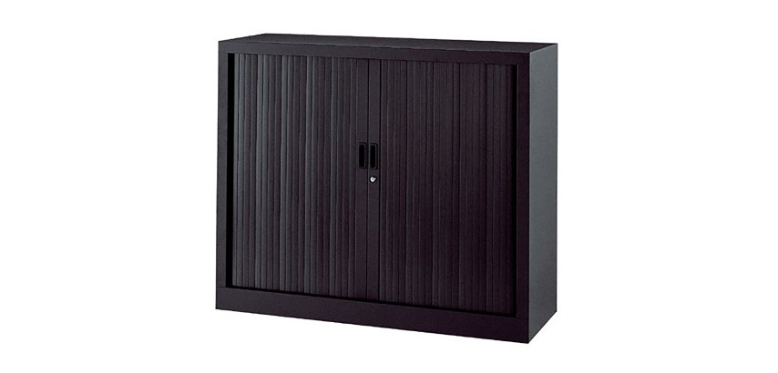 Armoire à rideaux monobloc Généric corps métal - L 120 x H 100 x P 43 cm - NF-OEC et GS