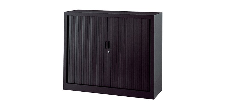 Armoire basse à rideaux monoblocs Généric 100 x 120 cm