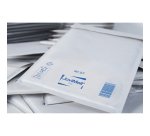 Pochette à bulles d'air kraft renforcé blanc 124 g Jovimail Plus 180 x 260 mm sans fenêtre - Carton de 100