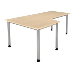 Kompakter Arbeitsstation 200 x 80 cm Beistelltisch 120 cm Manhattan 2