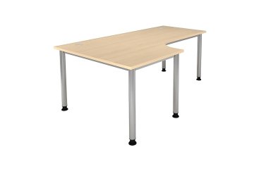 Compacte werkpost 200 x 80 cm bijzet 120 cm Manhattan 2