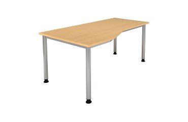 Kompakter Arbeitsstation 180 x 80 cm Beistelltisch 100 cm Manhattan 2