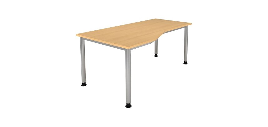 Kompakter Arbeitsstation 180 x 80 cm Beistelltisch 100 cm Manhattan 2