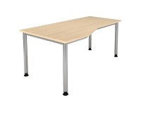 Kompakter Arbeitsstation 180 x 80 cm Beistelltisch 100 cm Manhattan 2