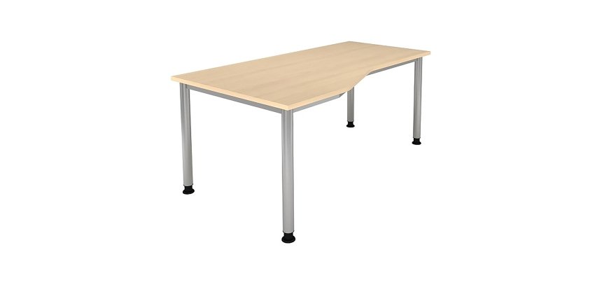 Kompakter Arbeitsstation 180 x 80 cm Beistelltisch 100 cm Manhattan 2