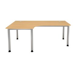 Compacte werkpost 200 x 80 cm bijzet 120 cm Manhattan 2