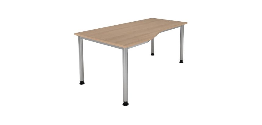 Compacte werkpost 180 x 80 cm bijzet 100 cm Manhattan 2