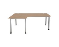 Bureau compact 200 x 80 cm retour 120 cm Manhattan 2