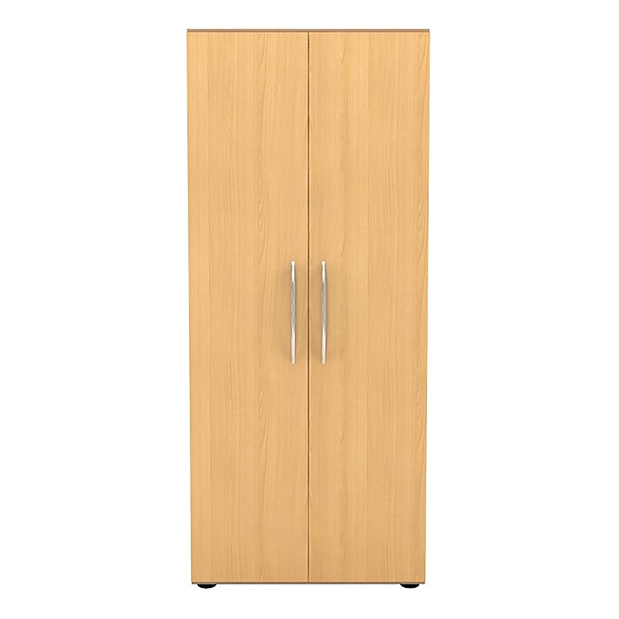 Jeu de 2 portes pleines pour armoire haute Manhattan