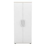 Jeu de 2 portes pleines pour armoire haute Manhattan