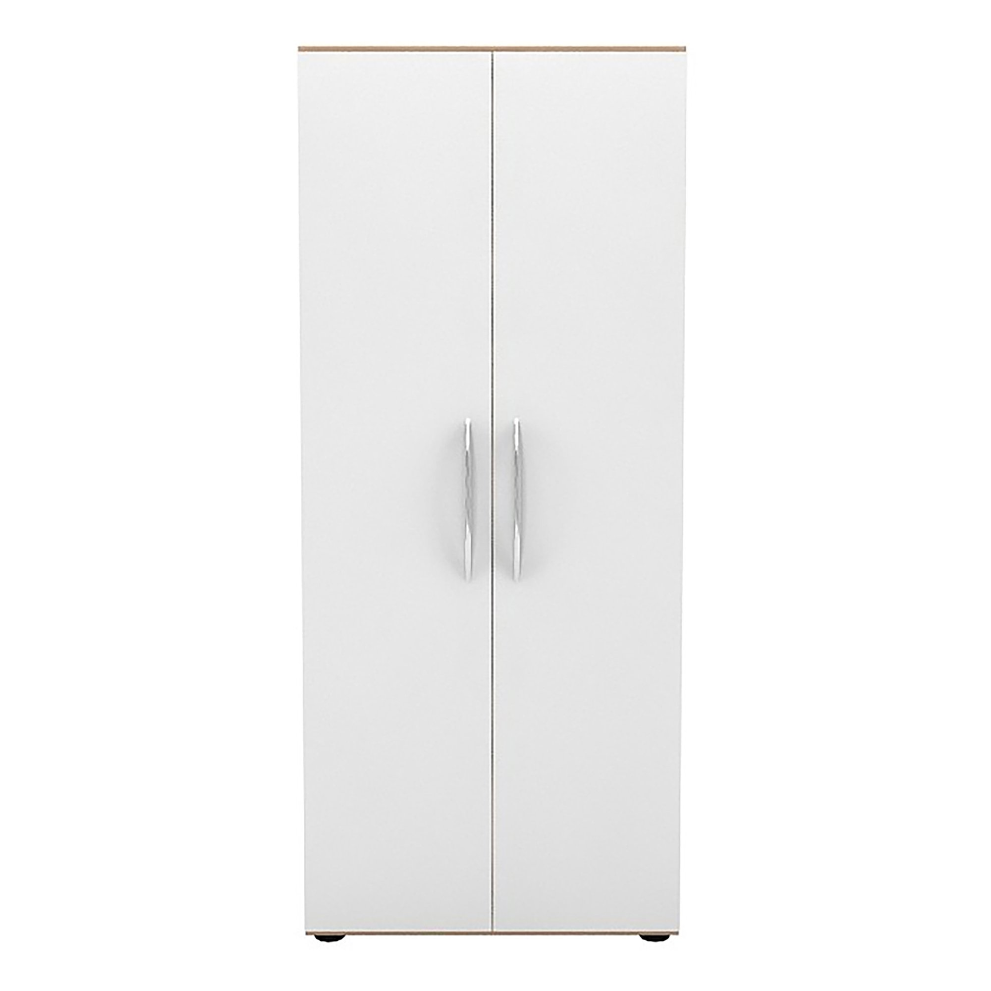 Jeu de 2 portes pleines pour armoire haute Manhattan