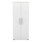 Jeu de 2 portes pleines pour armoire haute Manhattan