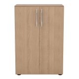 Jeu de 2 portes pleines pour armoire basse Manhattan