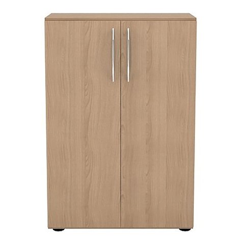 Jeu de 2 portes pleines pour armoire basse Manhattan