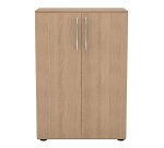 Paket 2 Vollblatttüren für Niedriger Schrank Manhattan