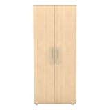 Jeu de 2 portes pleines pour armoire haute Manhattan