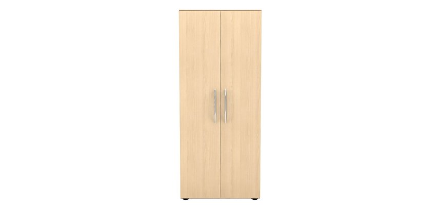 Jeu de 2 portes pleines pour armoire haute Manhattan