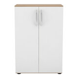 Jeu de 2 portes pleines pour armoire basse Manhattan