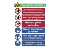 Sticker A3 safety at work (Dutch)