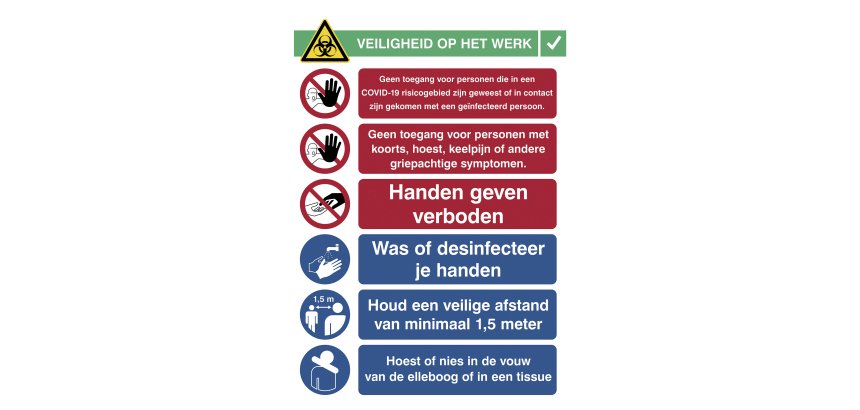 Sticker A3 ‘veiligheid op het werk’