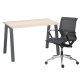 Pack furniture telework Ecla oak + Design Plus chair 