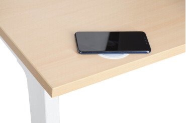 Induction charger with QI technology built-in, Ø 80 mm wireless 10W.