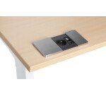 Prise encastrable - 1 prise secteur + 1 port RJ45 + 1 port USB