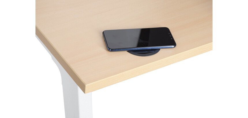 Cargador de inducción inalámbrico encastrable al escritorio - tecnología QI