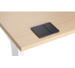 Multiprise encastrable avec couvercle coulissant 1 prise secteur + 1 port RJ45 + 1 port USB - Ø 80 mm