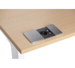 Prise encastrable - 1 prise secteur + 2 ports USB