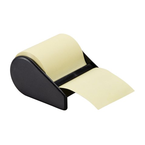 Rouleau distributeur de notes repositionnables autoadhésives Roll notes noir 60 mm x 10 m