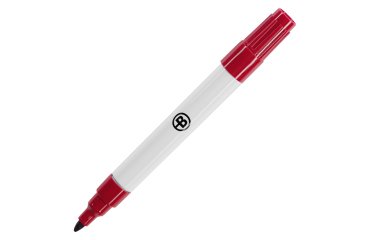 Rotulador de pizarra blanca cuerpo metal rojo