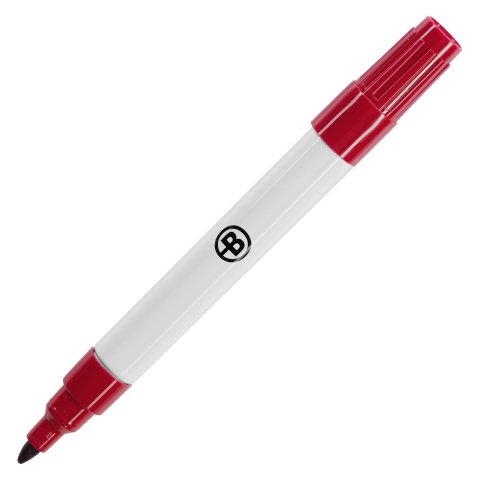 Rotulador de pizarra blanca cuerpo metal rojo