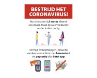 Stickers A3 with instructions for stores (Dutch)