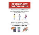 Sticker A3 met richtlijnen voor winkels